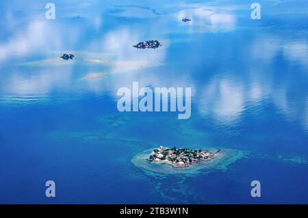 America centrale, Panama, costa caraibica, arcipelago di San Blas, territorio indiano di Kuna, Foto Stock