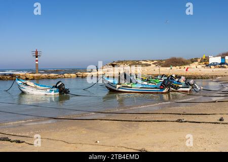 I pescherecci di Jisr az-Zarqa, sono una città araba israeliana in Israele Foto Stock