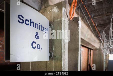 Baustelle Neue Mensa auf der Bergstraße., Honorarfrei für Produkte von Sächsische.de und Sächsischer Zeitung *** cantiere della nuova mensa in Bergstrasse, gratuito per i prodotti di Sächsische de e Sächsische Zeitung credito: Imago/Alamy Live News Foto Stock