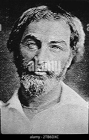 Walt whitman 1854 Rev. Foto Stock