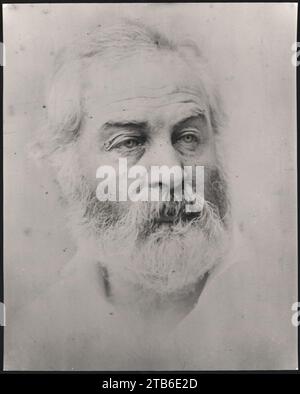 Walt Whitman, testa e spalle ritratto Foto Stock