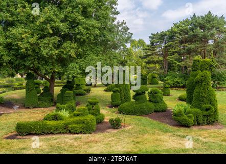 Il Topiary Garden (Deaf School Park) a Columbus, Ohio Foto Stock