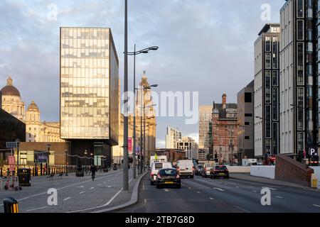 Strand Street, Waterfront, Liverpool, Regno Unito Foto Stock