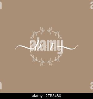 Logo BT di firma iniziale, design di nozze e moda Illustrazione Vettoriale