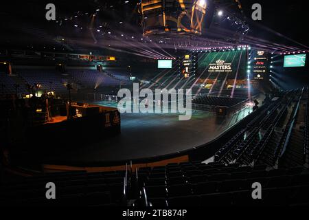 Espoo, Finlandia. 1 dicembre 2023. ESPOO, FINLANDIA - 1° DICEMBRE: Vista generale della metropolitana Areena durante Elisa Masters Espoo 2023 - 3° giorno a Metro Areena il 1° dicembre 2023 a Espoo, Finlandia. (Foto di Gabriel Calvino Alonso/Orange Pictures) credito: Orange Pics BV/Alamy Live News Foto Stock