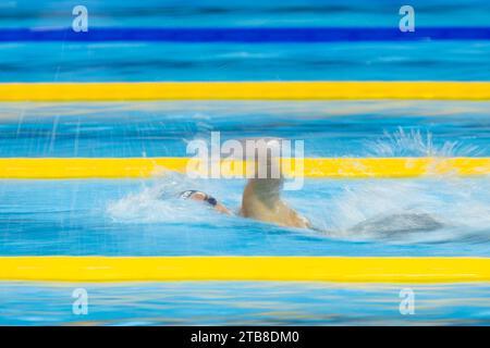 Quadarella Simona d'Italia al LEN Short Course European Championships 2023 il 5 dicembre 2023 a Otopeni, Romania - Photo Mihnea Tatu/LightSpeed Images/DPPI Credit: DPPI Media/Alamy Live News Foto Stock