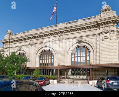 Sheply Rutan e Coolidge progettarono Union Station per la New York Central Railroad; il punto di riferimento di Albany fu convertito in uffici. Foto Stock