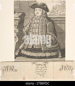 Ritratto di Matthias Buchinger (1674-1739) 2007 per Anonymous Foto Stock