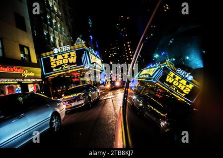 CBS Late Show, Manhattan, New York, USA Foto Stock