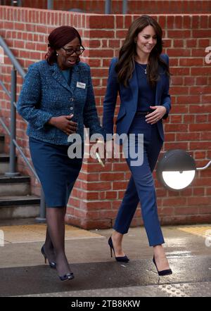 Londra, Regno Unito. 5 dicembre 2023. 12/05/2023. Londra, Regno Unito. Princess of Wales apre l'Evelina Children's Day Surgery Unit. La Principessa del Galles, Patrona di Evelina London, apre ufficialmente la nuova unità di chirurgia del giorno dei bambini a Londra. Foto di Credit: andrew parsons/Alamy Live News Foto Stock