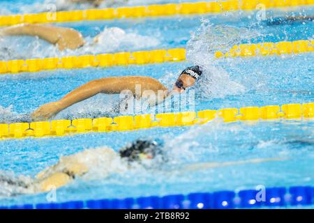 Quadarella Simona d'Italia ai LEN Short Course European Championships 2023 il 5 dicembre 2023 a Otopeni, in Romania Foto Stock