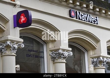 NatWest Bank nel centro di Huntington Foto Stock