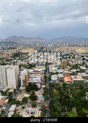 Vista aerea della città di Kabul in Afghanistan Foto Stock