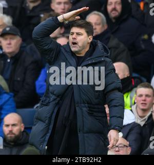 Londra, Regno Unito. 3 dicembre 2023 - Chelsea contro Brighton & Hove Albion - Premier League - Stamford Bridge. L'allenatore del Chelsea Mauricio Pochettino durante la partita contro il Brighton. Credito immagine: Mark Pain / Alamy Live News Foto Stock