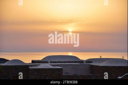 Tramonto a Pantelleria, Italia Foto Stock