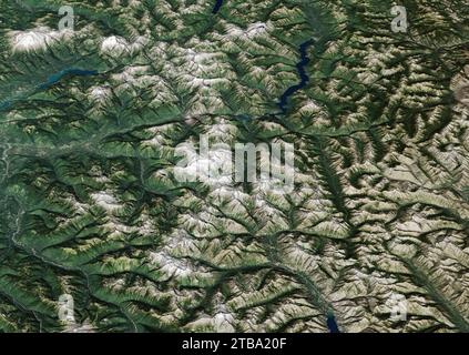 La catena montuosa North Cascades a Washington. Foto Stock