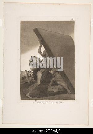 Piatto 59 di "Los Caprichos": E ancora non vanno! (Y aun no se van!) 1918 di Goya (Francisco de Goya y Lucientes) Foto Stock