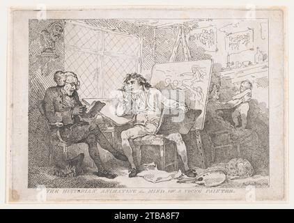 Lo storico Animating the Mind of A Young Painter 1959 di Thomas Rowlandson Foto Stock