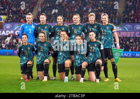 Swansea, Galles. REGNO UNITO. 5 dicembre 2023. Foto della squadra tedesca prima del pareggio del Galles con la Germania a Swansea. 5 dicembre 2023, Credit Alamy Lve News / Penallta Photographics Credit: Penallta Photographics/Alamy Live News Foto Stock