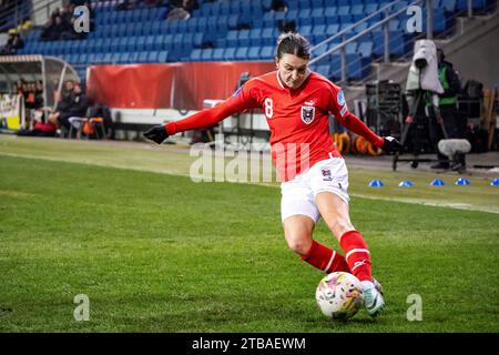 St Polten, Austria. 5 dicembre 2023. DUNST (AUT) alla partita di calcio Austria - Norvegia UEFA Women's Nations League 2023/2024 nella Niederoesterreich-/NV-Arena di St. Poelten. Credito: Andreas Stroh/Alamy Live News Foto Stock