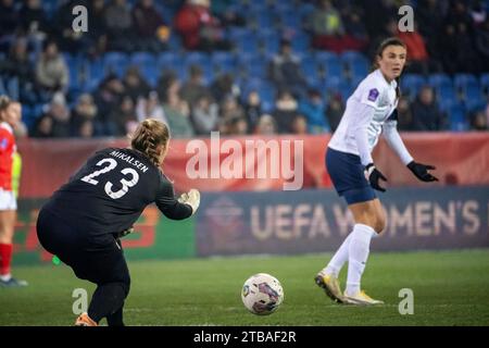 St Polten, Austria. 5 dicembre 2023. MIKALSEN (NOR) a Austria - Norvegia partita di calcio UEFA Women's Nations League 2023/2024 nella Niederoesterreich-/NV-Arena di St. Poelten. Credito: Andreas Stroh/Alamy Live News Foto Stock