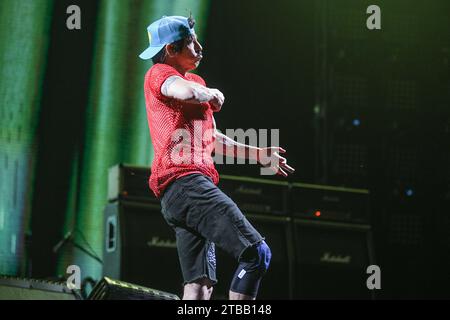 Anthony Kiedis (voce). Red Hot Chili Peppers. Vive a Buenos Aires, in Argentina Foto Stock