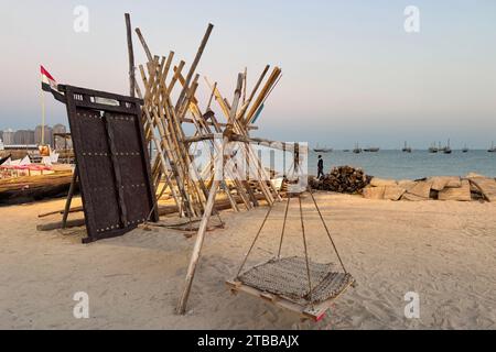 Doha, Qatar - 01 dicembre 2023: Tradizionale Dhow Festival Katara Cultural Village Qatar Foto Stock