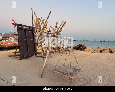 Doha, Qatar - 01 dicembre 2023: Tradizionale Dhow Festival Katara Cultural Village Qatar Foto Stock