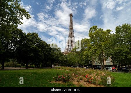 La Torre Eiffel a Parigi Foto Stock