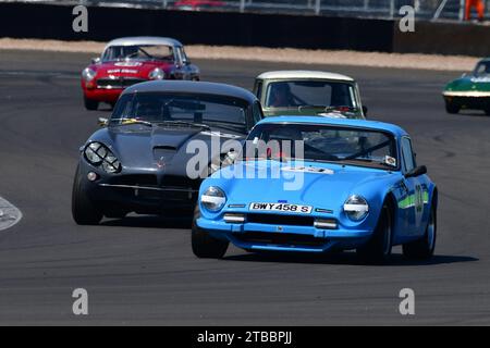 Matt Nichols, TVR 3000M, David Lloyd, Jensen CV8, HSCC 70's Road Sports, Historic Road Sports e Historic Touring Cars, tre classificazioni combinate Foto Stock