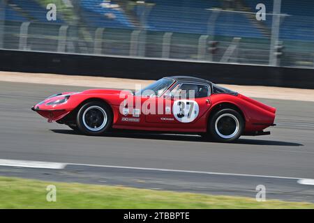 NIC strong, Marcos 3000GT, HSCC 70's Road Sports, Historic Road Sports e Historic Touring Cars, tre classificazioni combinate in una 25 minuti Foto Stock