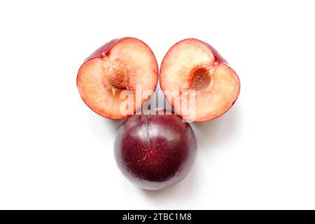 Quando l'albero di prugne fiorisce, tutto il mondo felice Foto Stock