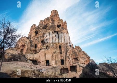 Monastero delle monache (Kizlar Manastiri). L'impressionante Museo all'aperto di Goreme in Cappadocia. Patrimonio dell'umanità dell'UNESCO. Nevsehir, Turchia Foto Stock