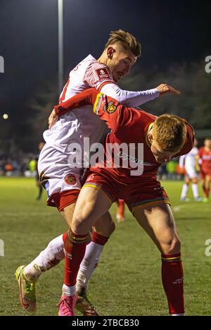 Emirates F.A Cup Alfreton Town vs Walsall FC - Alfreton, Derbyshire, Inghilterra 05.12.2023 Foto Stock