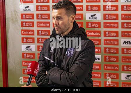 Emirates F.A Cup Alfreton Town vs Walsall FC - Alfreton, Inghilterra, 05.12.2023 Foto Stock