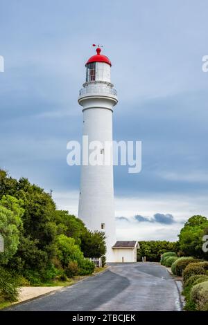 Faro di Split Point. Victoria, Australia. Foto Stock