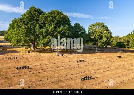 Cimitero tedesco, la Cambe, Calvados, basse-Normandie, Francia Foto Stock