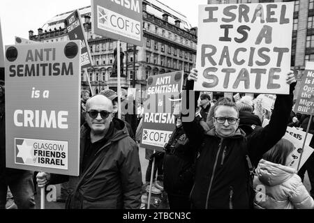 Immagini dalla marcia contro il razzismo Glasgow 18 marzo 2023 Foto Stock
