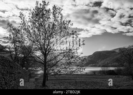 Eastern Fells, a sud-ovest del lago Ullswater, in una fredda giornata invernale, Lake District National Park, Cumbria, Regno Unito Foto Stock