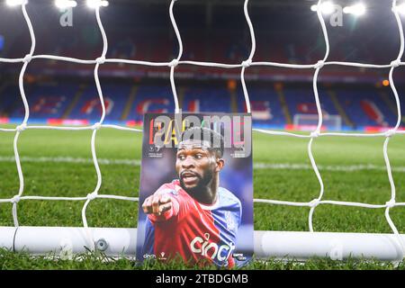 Selhurst Park, Selhurst, Londra, Regno Unito. 6 dicembre 2023. Premier League Football, Crystal Palace contro Bournemouth; credito programma Matchday: Action Plus Sports/Alamy Live News Foto Stock