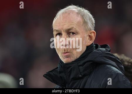 Sheffield, Regno Unito. 6 dicembre 2023. Alan Knill assistente manager dello Sheffield United durante la partita di Premier League Sheffield United vs Liverpool a Bramall Lane, Sheffield, Regno Unito, 6 dicembre 2023 (foto di Mark Cosgrove/News Images) a Sheffield, Regno Unito il 12/6/2023. (Foto di Mark Cosgrove/News Images/Sipa USA) credito: SIPA USA/Alamy Live News Foto Stock