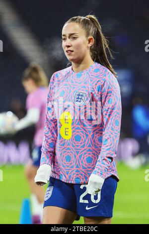 MAYA LE TISSIER, calciatrice professionista, attualmente gioca a livello internazionale per la Nazionale inglese. Foto Stock