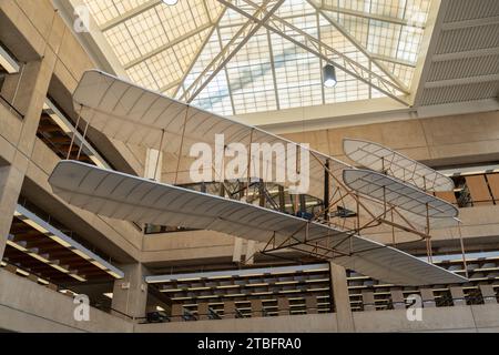 La replica della Dunbar Library del Wright Flyer del 1903 Foto Stock