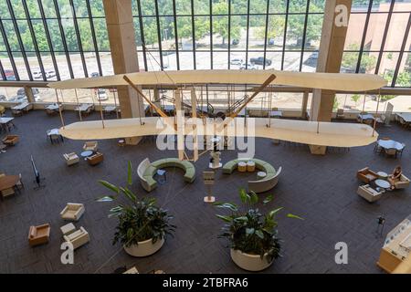 La replica della Dunbar Library del Wright Flyer del 1903 Foto Stock