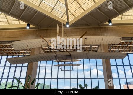 La replica della Dunbar Library del Wright Flyer del 1903 Foto Stock