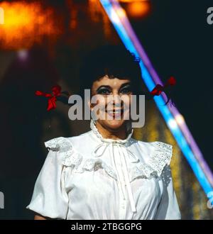 Rita Paul, deutsche Sängerin, Schauspielerin, Kabarettistin, Ritratto, 1987. Rita Paul, cantante, attrice e cabarettista tedesca, ritratto, 1987. Foto Stock