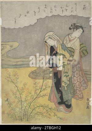 The Bush Clover (Hagi) 1936 di Suzuki Harunobu Foto Stock