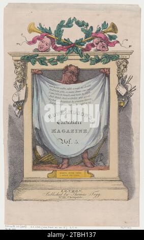 Title Page, Rowlandson's caricature Magazine, Vol. 5 1956 di Thomas Tegg Foto Stock