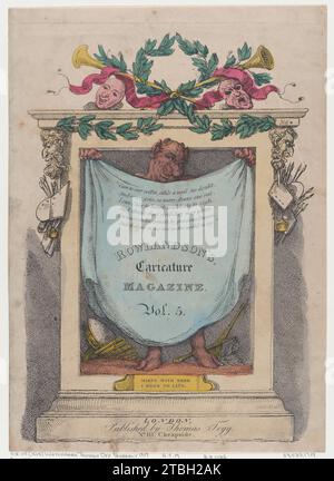 Title Page, Rowlandson's caricature Magazine, Vol. 5 1959 di Thomas Rowlandson Foto Stock