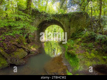 Cerveteri (Italia) - accanto a Roma, Cerveteri è una delle più importanti città etrusche con necropoli archeologica namen Banditaccia, via degli Inferi Foto Stock